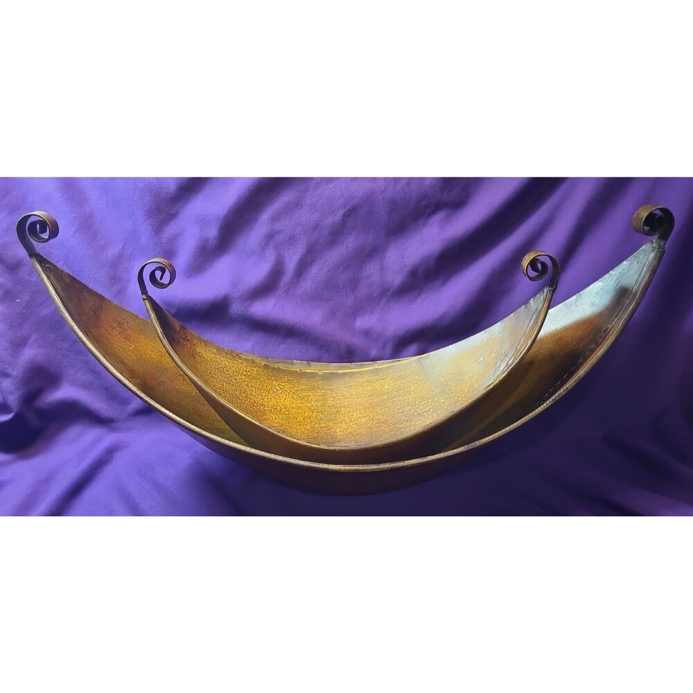 Set Of Two Metal Beggars Bowls for Decoration 22" And 15" Not For Food